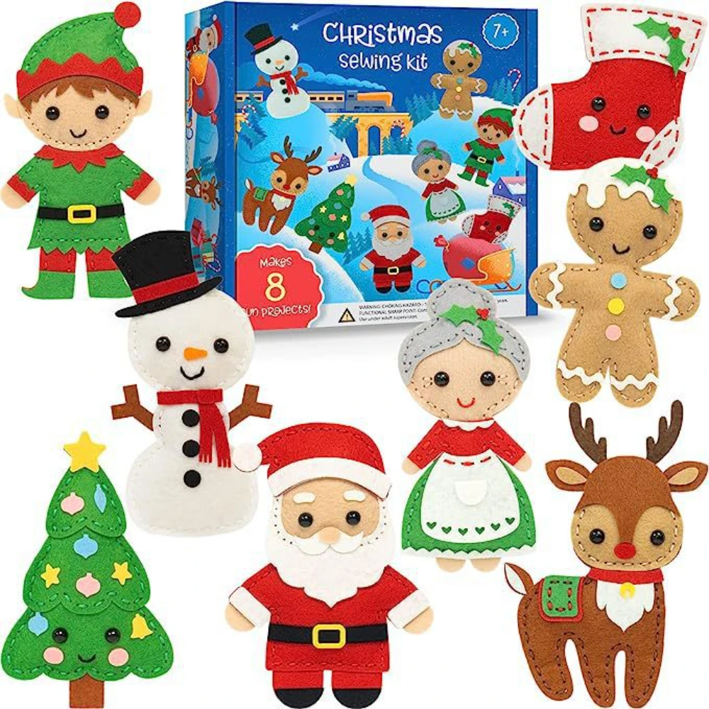 Kids Sewing Kit Felt Christmas DIY Crafts Girls Boys Educational Sewing Kids Art Craft Kits Beginners Felt Kids Sewing Gifts
Kids Sewing Kit Felt Christmas DIY Crafts Girls Boys Educational Sewing Kids Art Craft Kits Beginners Felt Kids Sewing Gifts