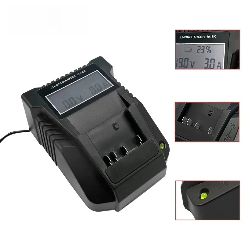 Подходит для зарядного устройства Bosch 14.4V-18V 1018K, зарядное устройство для литиевых аккумуляторов 3A с быстрой зарядкой и LCD-дисплеем.
Подходит для зарядного устройства Bosch 14.4V-18V 1018K, зарядное устройство для литиевых аккумуляторов 3A с быстрой зарядкой и LCD-дисплеем.