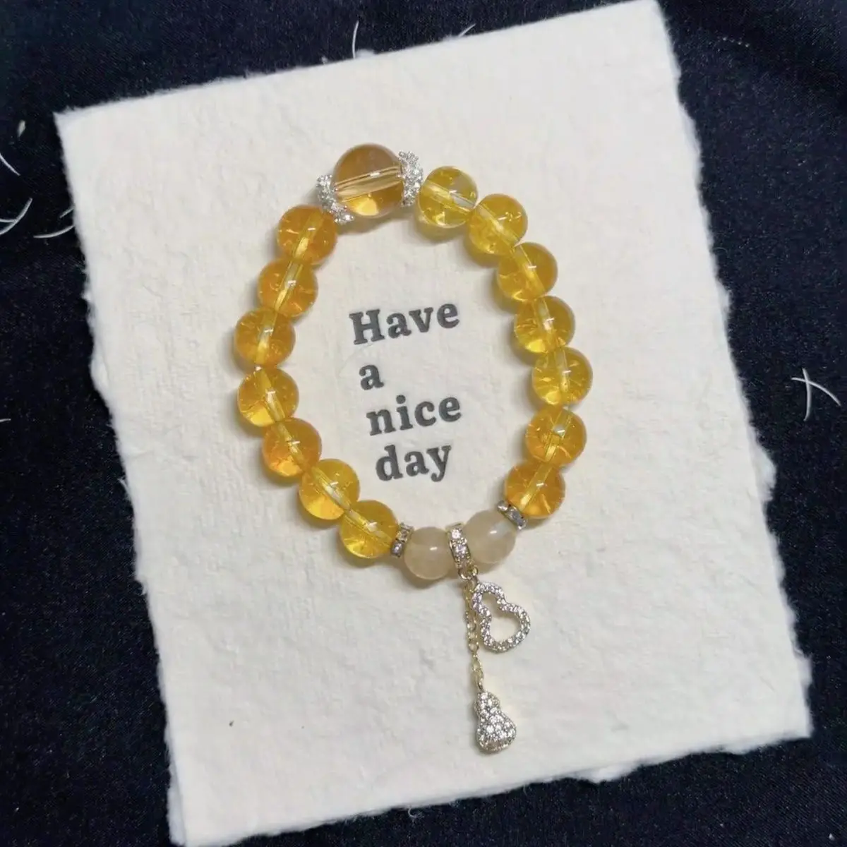 Genuine Manufacturer Post-Water Crystal Bracelet Yellow Pagoda Wealth-Attracting Chain Gift Get Rich
Genuine Manufacturer Post-Water Crystal Bracelet Yellow Pagoda Wealth-Attracting Chain Gift Get Rich