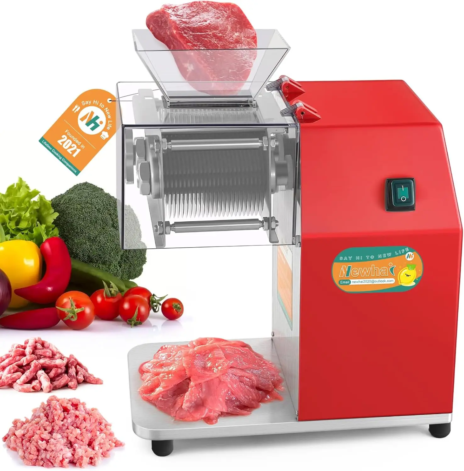 850W Meat Cutter Machine Commercial Meat Cutting Machine 5mm/0.2inch Heavy Duty Stainless Steel Meat Slicer Shredder Restaurant
850W Meat Cutter Machine Commercial Meat Cutting Machine 5mm/0.2inch Heavy Duty Stainless Steel Meat Slicer Shredder Restaurant