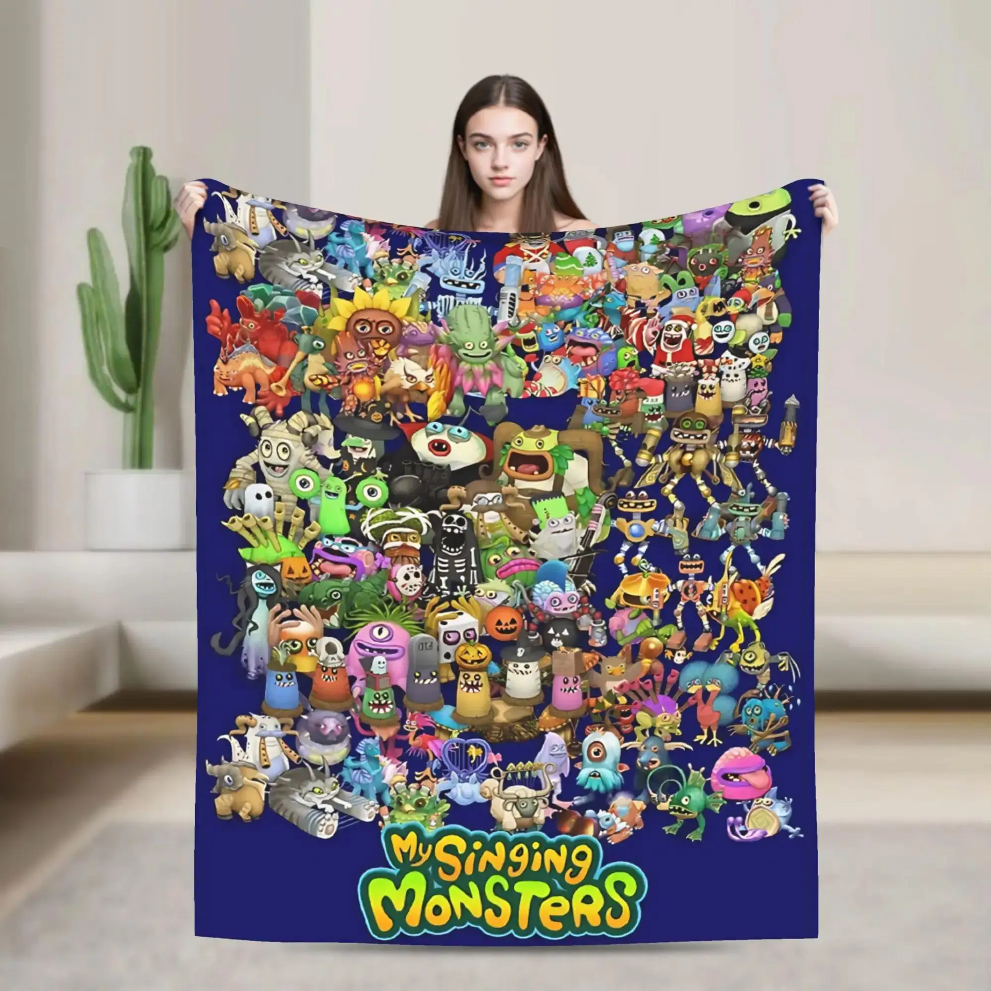 Singing Monsters Group Blanket Soft Warm Throw for Couch Bed Office Travel Fun Fleece Bedspread for Autumn
Singing Monsters Group Blanket Soft Warm Throw for Couch Bed Office Travel Fun Fleece Bedspread for Autumn