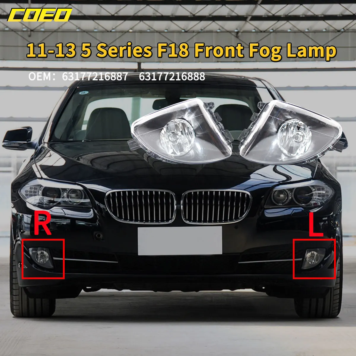 Auto Front Bumper Fog Light Lamp Assembly For BMW 5 Series F18 2011-2013 63177216887 63177216888
Auto Front Bumper Fog Light Lamp Assembly For BMW 5 Series F18 2011-2013 63177216887 63177216888