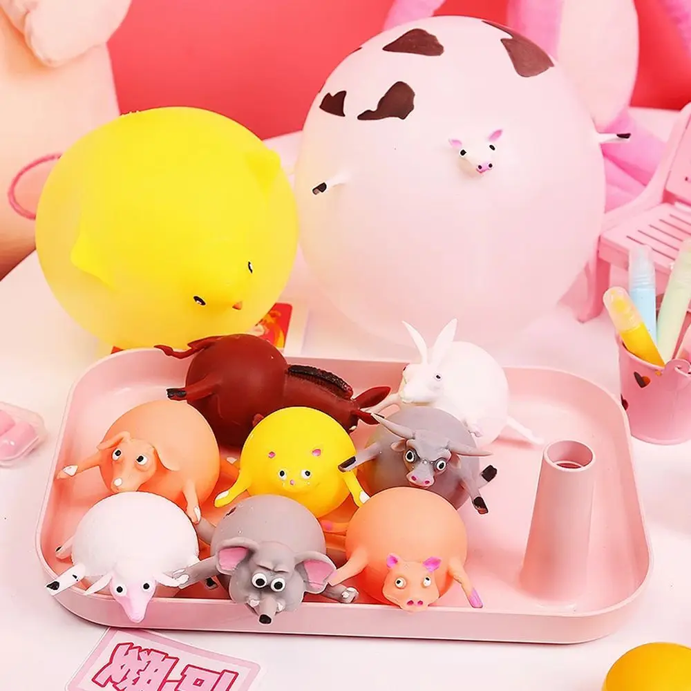 Relief Stress Creative Cartoon Animal Blow Soft Rubber Fidget Inflatable Hippo Chicken Decompression Squeeze
Relief Stress Creative Cartoon Animal Blow Soft Rubber Fidget Inflatable Hippo Chicken Decompression Squeeze