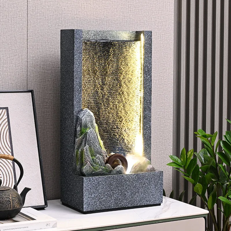 Modern Simple Rockery Water Curtain Wall Fountain Circulating Water Feature Living Room Entrance Decor With LED Light
Modern Simple Rockery Water Curtain Wall Fountain Circulating Water Feature Living Room Entrance Decor With LED Light