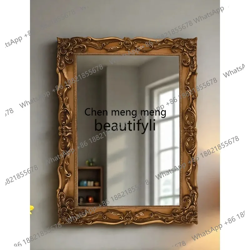 ss26 S26 French decorative mirror American home carved bedroom dressing mirror European retro wall hanging makeup mirror
ss26 S26 French decorative mirror American home carved bedroom dressing mirror European retro wall hanging makeup mirror