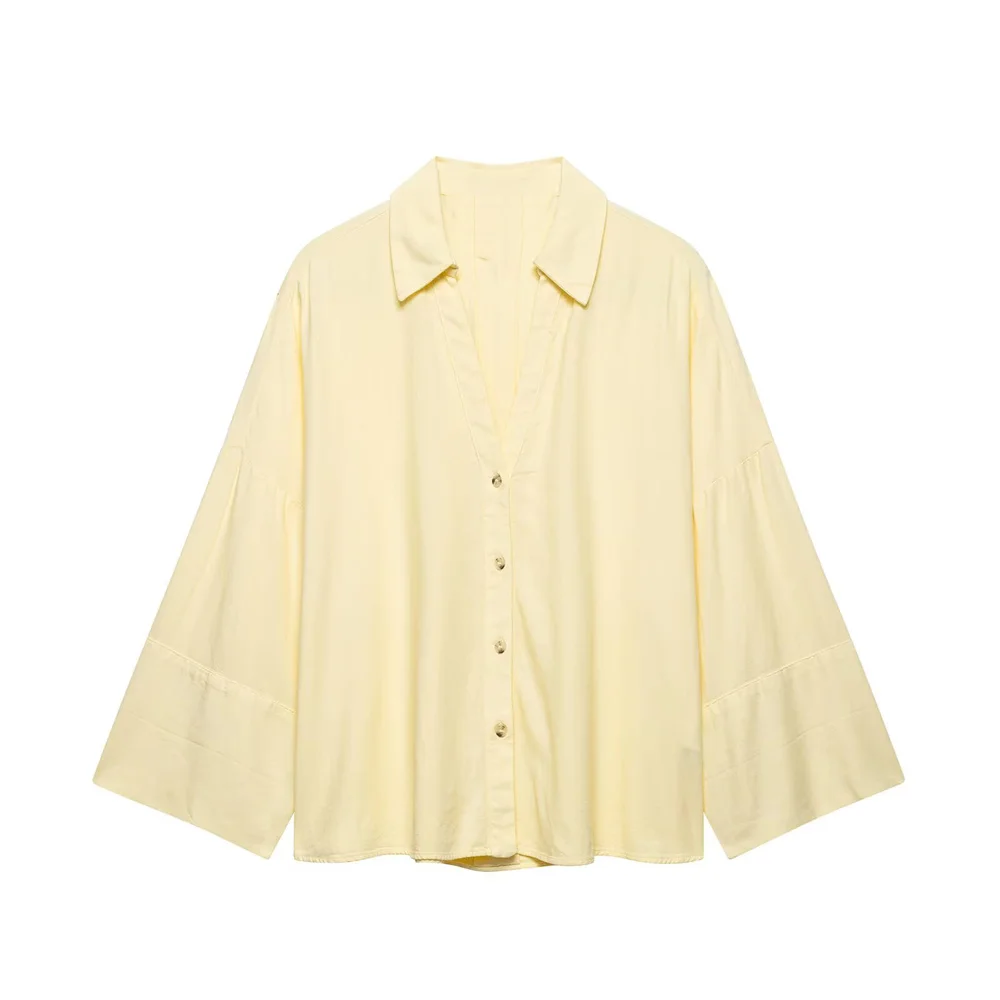 UNIZERA Women's Wide Sleeve Shirt with Collar and Buckle Decoration Spring/Summer New Product Women's Wear
UNIZERA Women's Wide Sleeve Shirt with Collar and Buckle Decoration Spring/Summer New Product Women's Wear