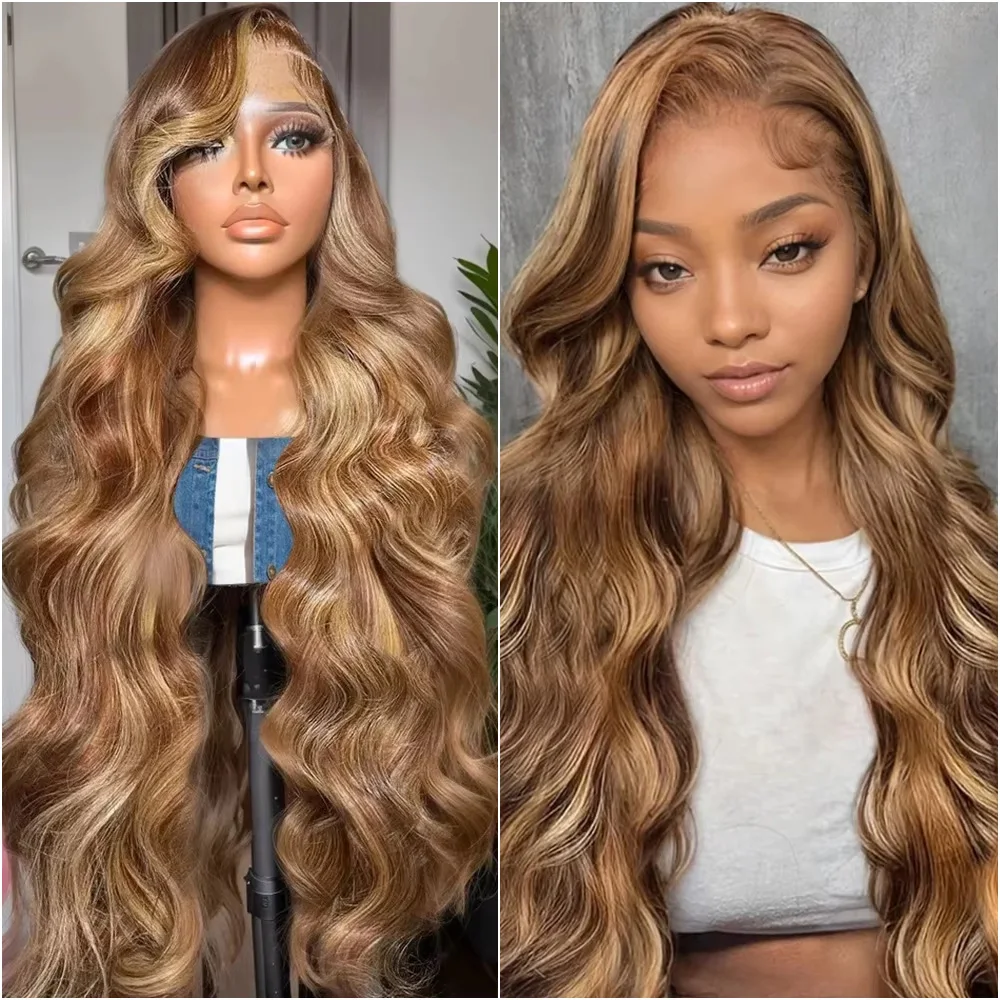 4/27 Body Wave Lace Front Wig 100% Human Hair 200% Density 40 Inches 13x6 Highlight HD Transparent Lace Frontal Wigs Pre Plucked
4/27 Body Wave Lace Front Wig 100% Human Hair 200% Density 40 Inches 13x6 Highlight HD Transparent Lace Frontal Wigs Pre Plucked