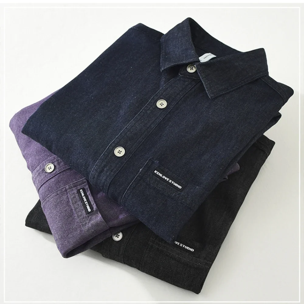 100% Cotton Casual Denim Long-Sleeved Shirt, Men Fashionable Outdoor Artistic Fresh Versatile Loose Top, Outdoor Camping Jacket
100% Cotton Casual Denim Long-Sleeved Shirt, Men Fashionable Outdoor Artistic Fresh Versatile Loose Top, Outdoor Camping Jacket