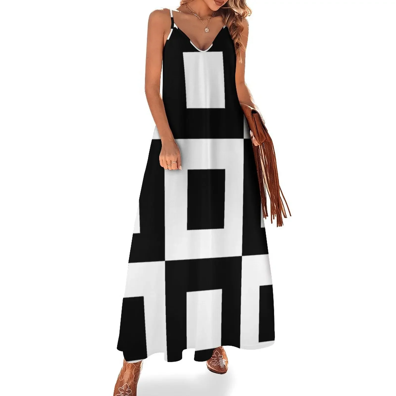 Black and White Squares Sleeveless Dress wedding guest dress 2025 women's summer clothing 2025 Dress
Black and White Squares Sleeveless Dress wedding guest dress 2025 women's summer clothing 2025 Dress