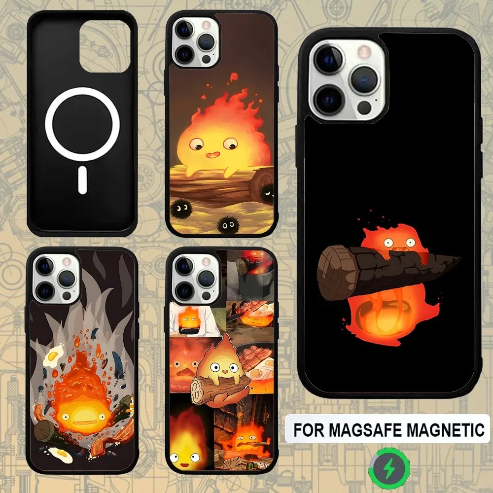 Castle Cartoon C-Calcifer Phone Case For IPhone 16e,16,15,Pro,Max,14,Plus,13,12,11 Magesafe Magnetic Wireless Charge Cover
Castle Cartoon C-Calcifer Phone Case For IPhone 16e,16,15,Pro,Max,14,Plus,13,12,11 Magesafe Magnetic Wireless Charge Cover