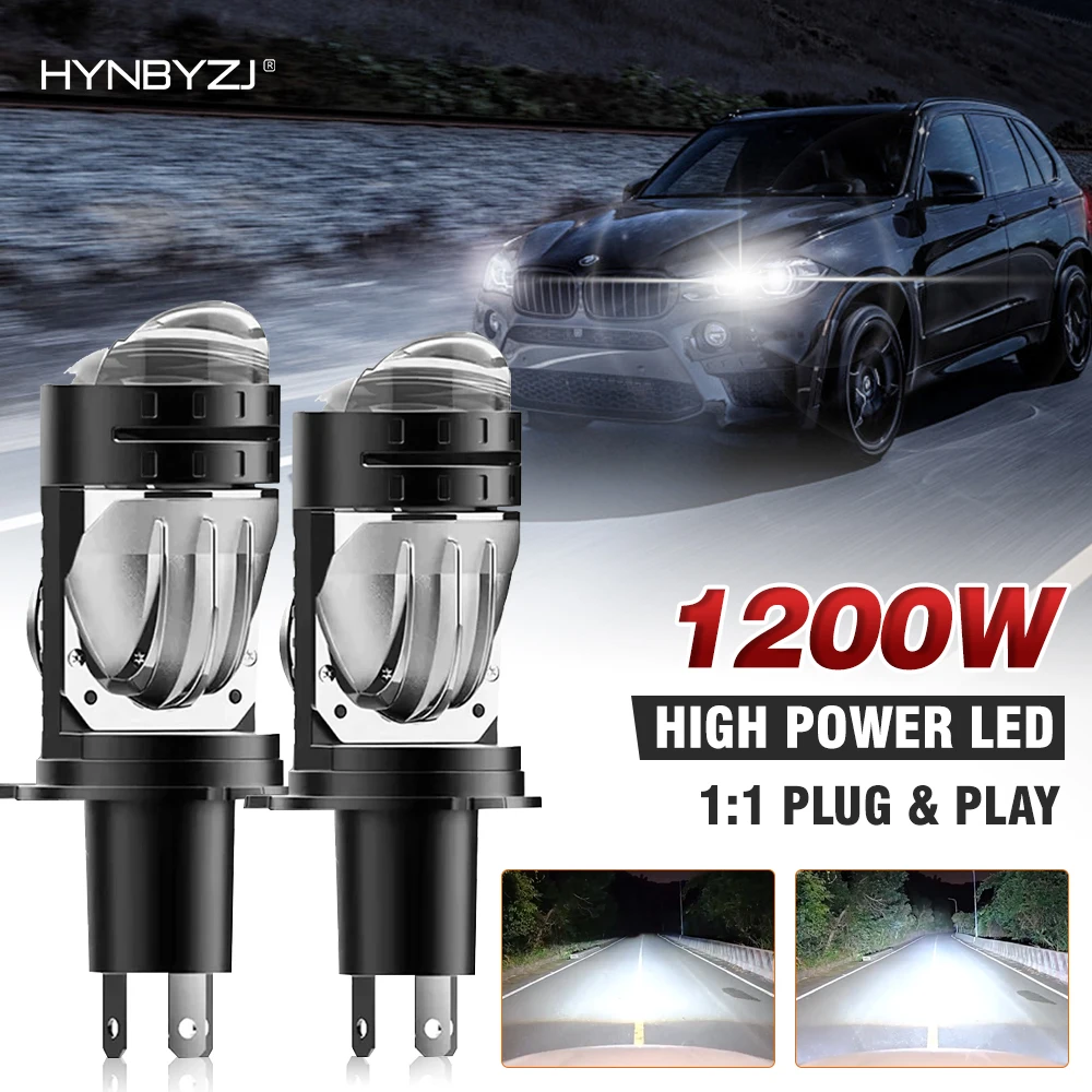 HYNBYZJ H4 BI LED Projector Lens Headlight Car LED Headlight Canbus Hi/Lo Beam Bulb with Turbo Fan 1200000LM For Car/Motorcycle
HYNBYZJ H4 BI LED Projector Lens Headlight Car LED Headlight Canbus Hi/Lo Beam Bulb with Turbo Fan 1200000LM For Car/Motorcycle
