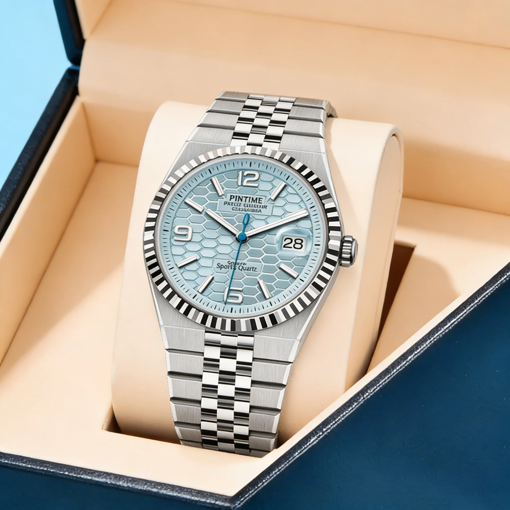 Мужские часы PINTIME DESIGN 2025, новые, 43 мм, циферблат с сотовой структурой, кварцевый механизм, из нержавеющей стали, роскошные, водонепроницаемые.
Мужские часы PINTIME DESIGN 2025, новые, 43 мм, циферблат с сотовой структурой, кварцевый механизм, из нержавеющей стали, роскошные, водонепроницаемые.