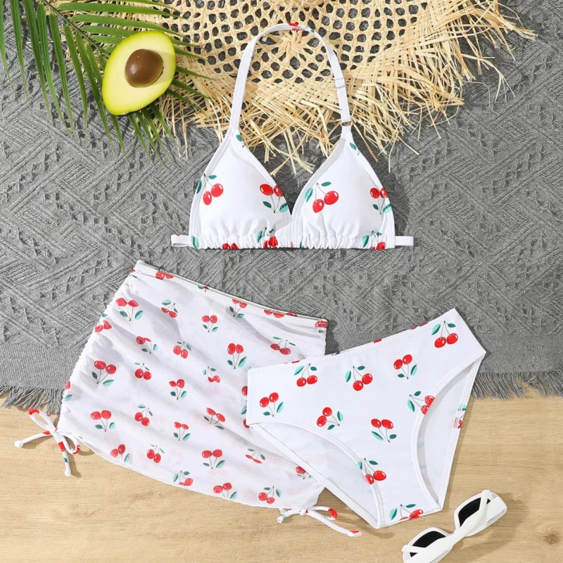 2025New Children's Bikini Swimsuit Cute Girls' Three-Piece Set with Chest Pad for Older Children
2025New Children's Bikini Swimsuit Cute Girls' Three-Piece Set with Chest Pad for Older Children