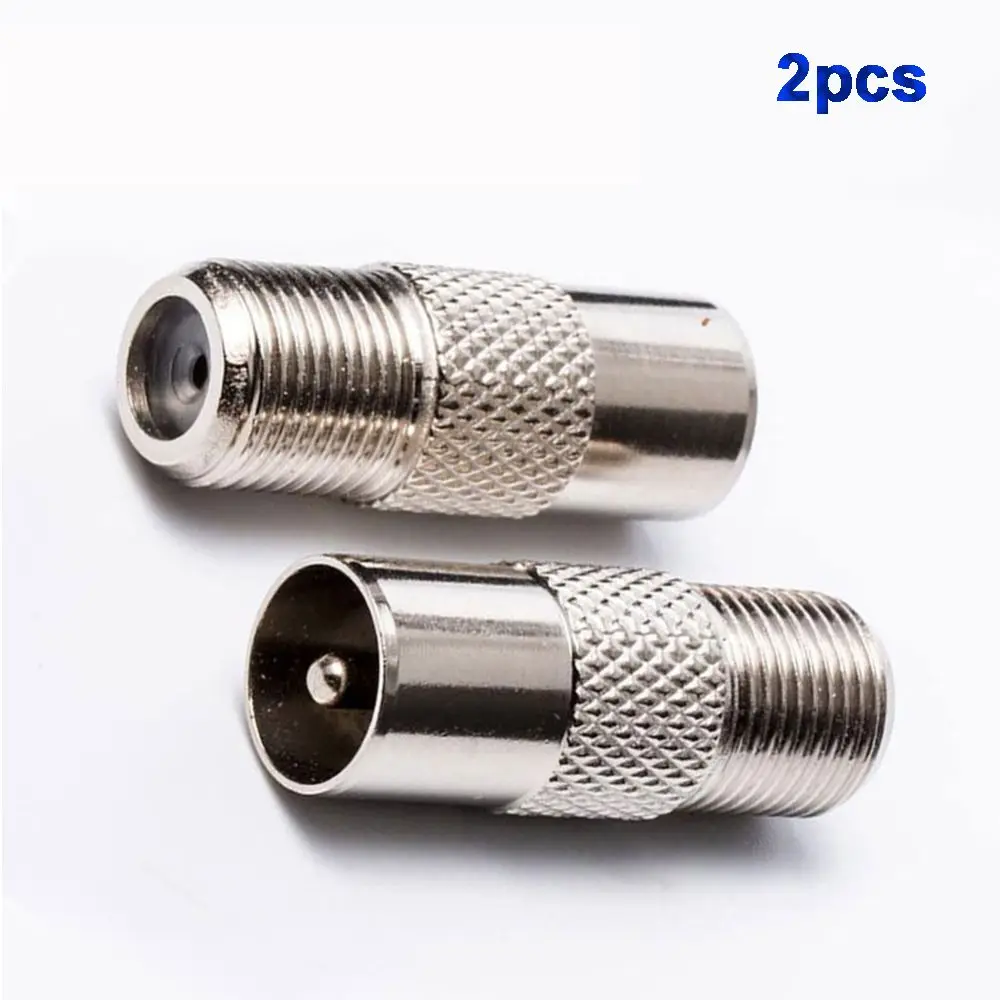 PAL 2pcs Adapter RF Coax 9.5mm F Female F To RF male Adaptor Converter Connector
PAL 2pcs Adapter RF Coax 9.5mm F Female F To RF male Adaptor Converter Connector