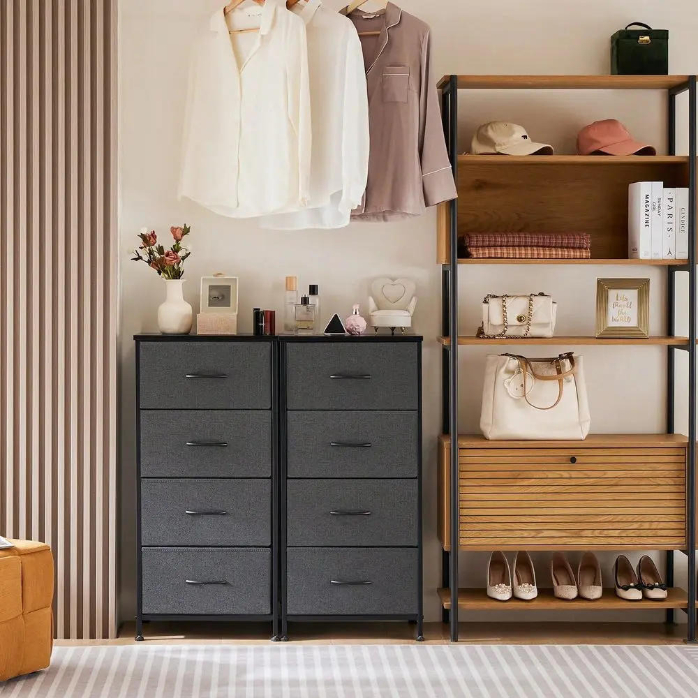 Dresser For Bedroom With 4 Drawers, Storage Drawers, Skinny Fabric Storage Tower, Tower Organizer Unit, Chest Of Drawers With W
Dresser For Bedroom With 4 Drawers, Storage Drawers, Skinny Fabric Storage Tower, Tower Organizer Unit, Chest Of Drawers With W