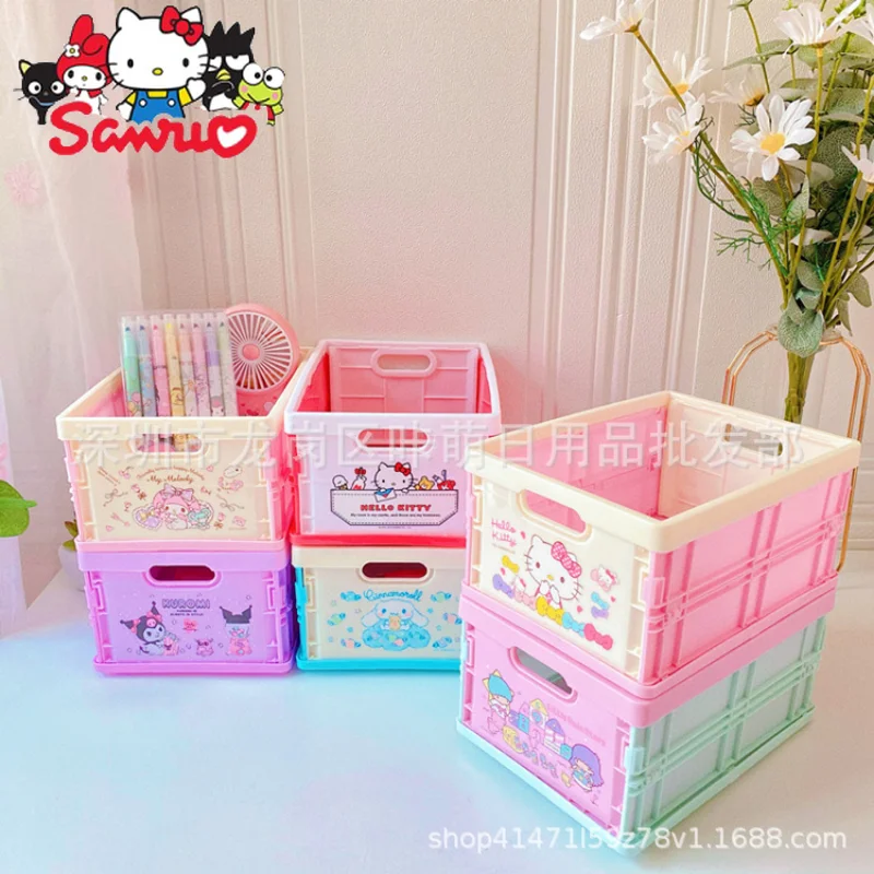 Sanrio Melody Kuromi Hello Kitty Cinnamoroll Pochacco Folding Storage Box Cosmetics Accessories Jewelry Room Table Storage Box
Sanrio Melody Kuromi Hello Kitty Cinnamoroll Pochacco Folding Storage Box Cosmetics Accessories Jewelry Room Table Storage Box