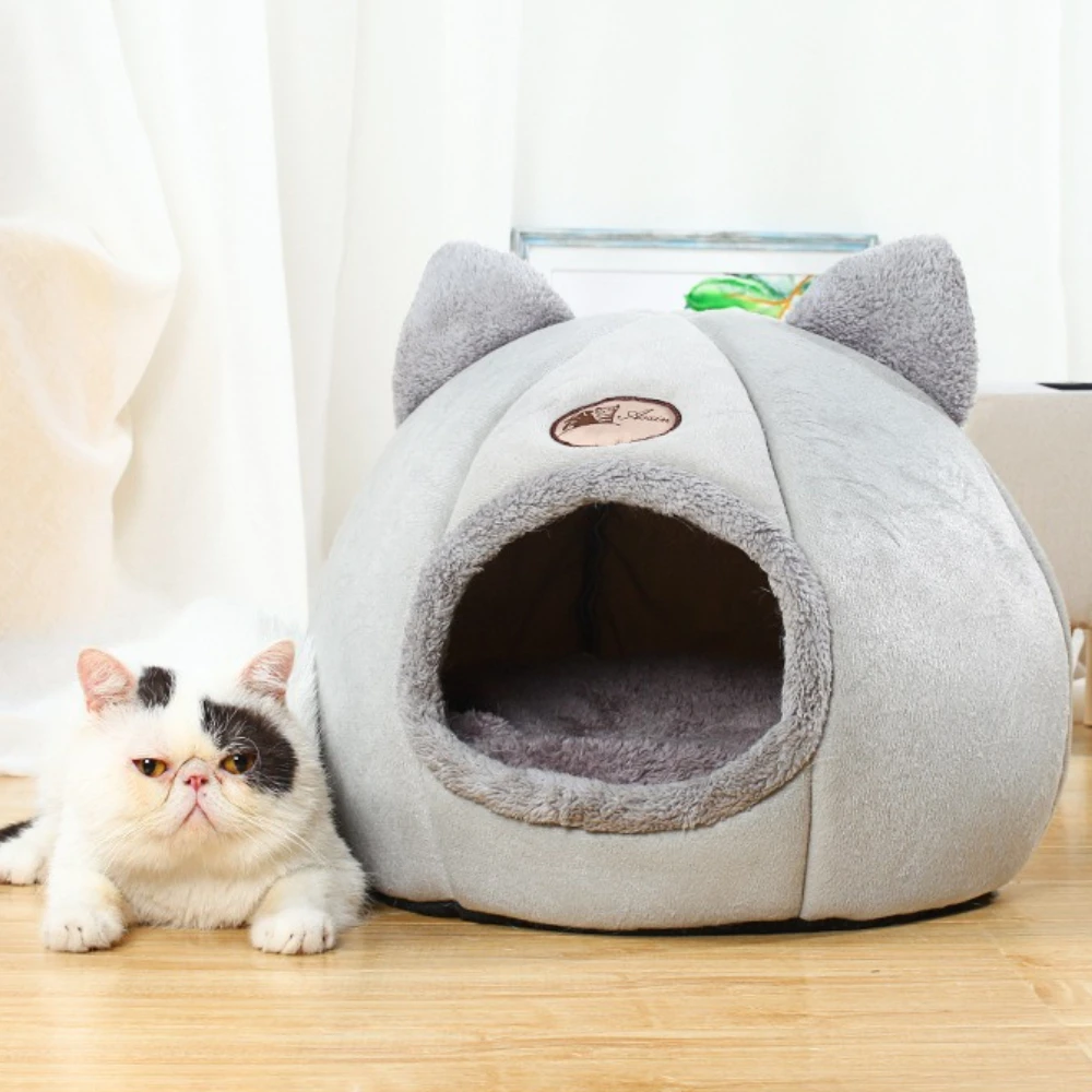 Кошачье гнездо, зимнее полузакрытое теплое собачье домик, дизайн с кошачьими ушками для домашних животных, нескользящая кровать для кошек и собак, круглое утолщенное гнездо для домашних животных
Кошачье гнездо, зимнее полузакрытое теплое собачье домик, дизайн с кошачьими ушками для домашних животных, нескользящая кровать для кошек и собак, круглое утолщенное гнездо для домашних животных