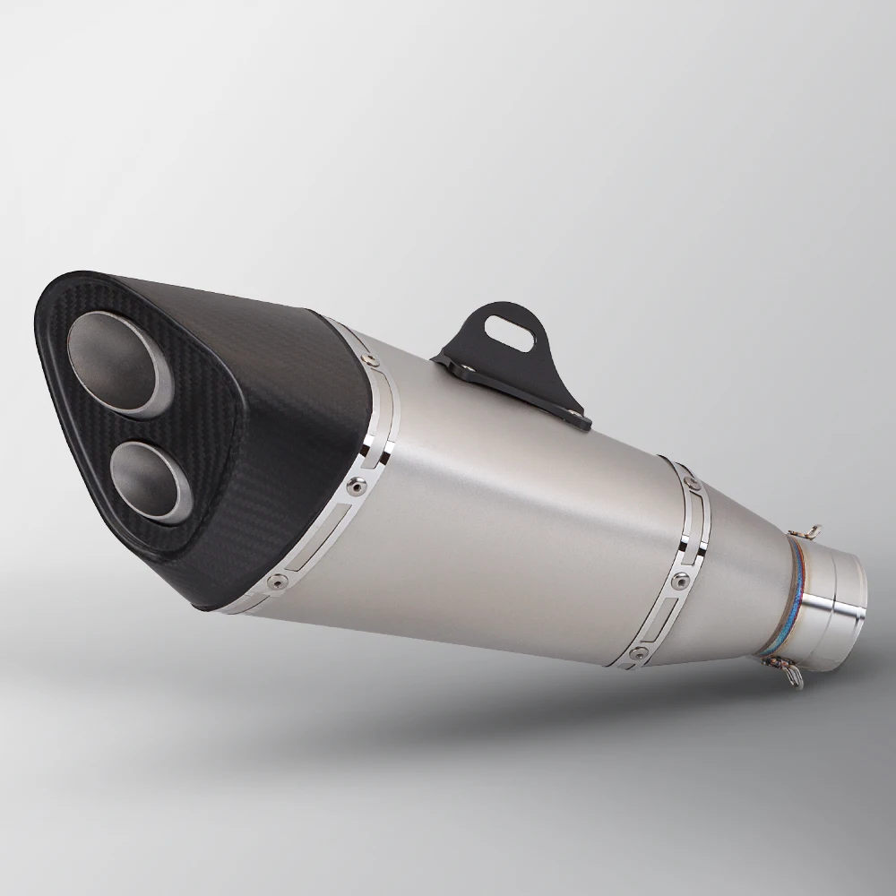 Double hole exhaust pipe Universal 51MM motorcycle carbon fiber exhaust pipe silencer Yoshimura R11 R77 muffler exhaust
Double hole exhaust pipe Universal 51MM motorcycle carbon fiber exhaust pipe silencer Yoshimura R11 R77 muffler exhaust