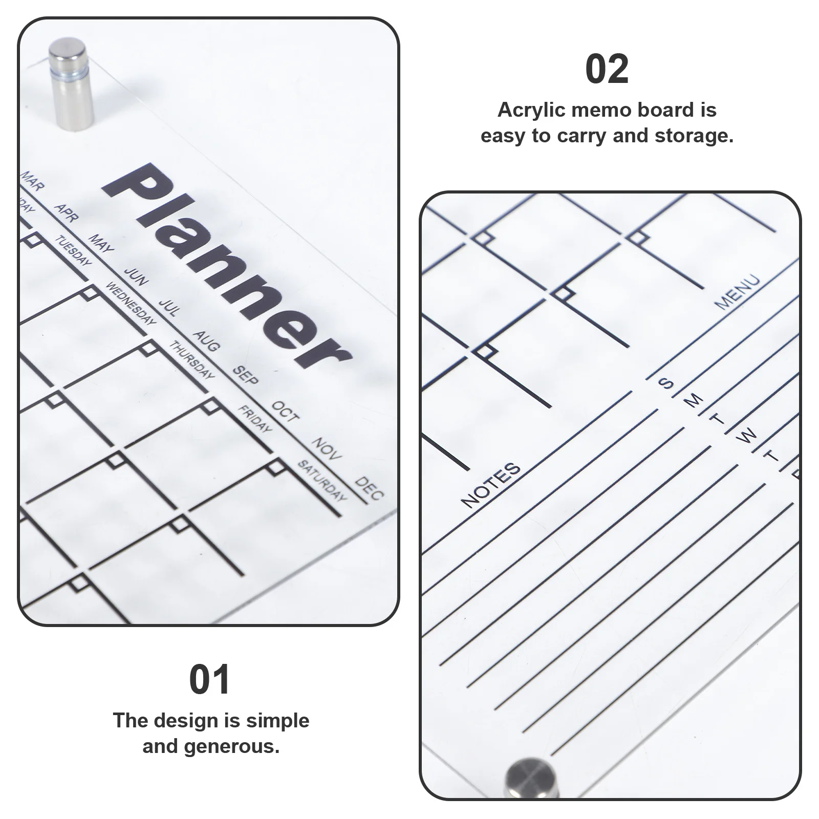 1Set Acrylic Clear Dry Erase Message Board Portable Desktop Memo Writing Whiteboard Clear Dry Erase Board Whiteboard with Stand 
1Set Acrylic Clear Dry Erase Message Board Portable Desktop Memo Writing Whiteboard Clear Dry Erase Board Whiteboard with Stand