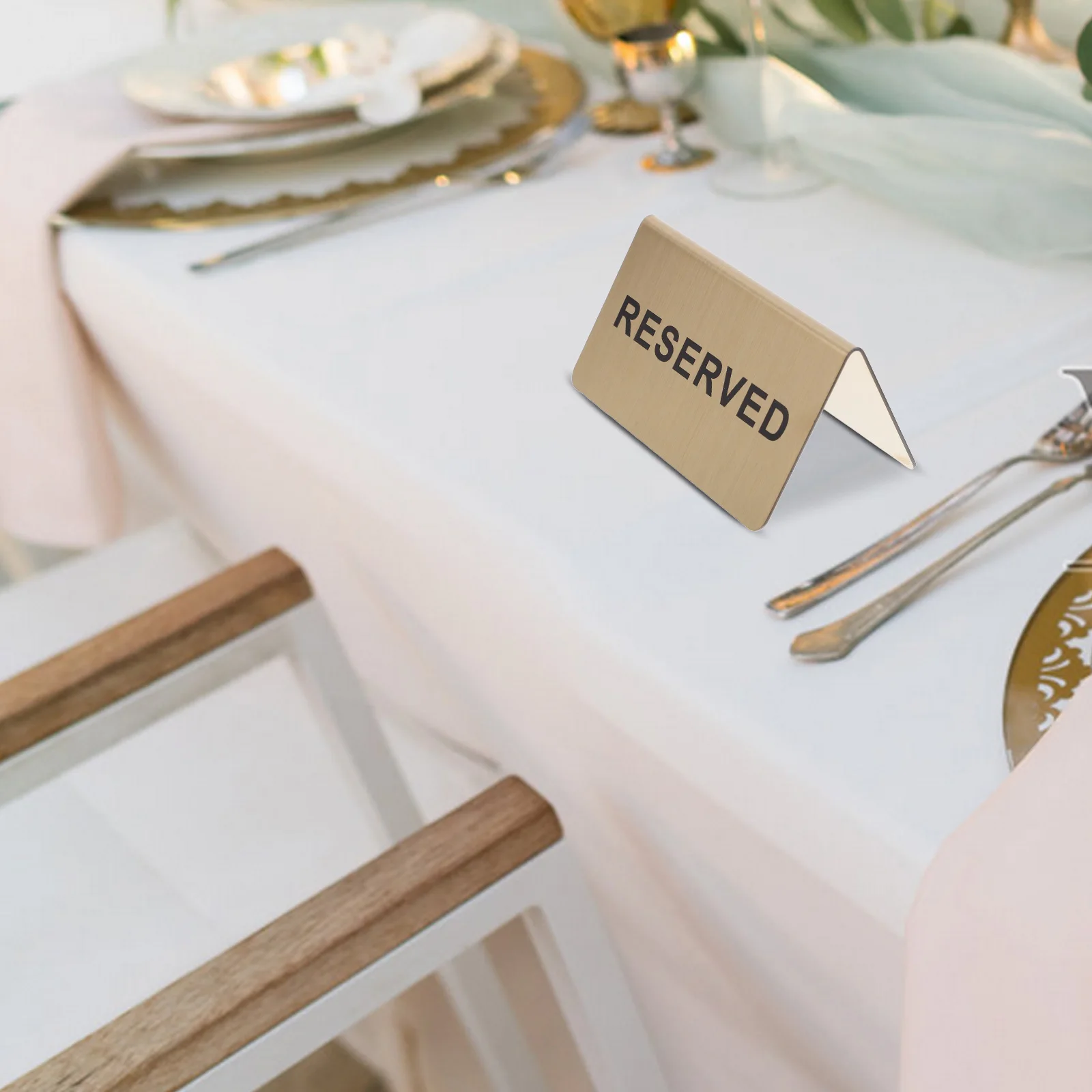 Stainless Steel Table Sign Reserved Metal Decor for Wedding Restaurant Shape Practical Signs Fade Resistant
Stainless Steel Table Sign Reserved Metal Decor for Wedding Restaurant Shape Practical Signs Fade Resistant