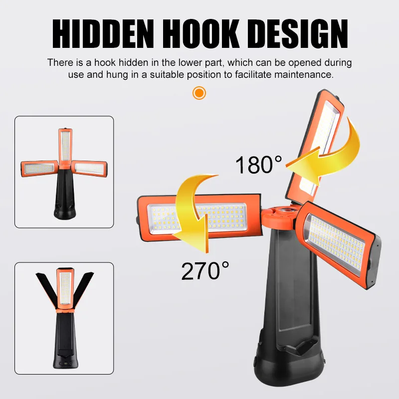 Portable LED Camping Lamp High Lumen Rechargeable Flashlight Outdoor Workshop Waterproof USB Charging IP65 Remote Switch 3-Lamp
Portable LED Camping Lamp High Lumen Rechargeable Flashlight Outdoor Workshop Waterproof USB Charging IP65 Remote Switch 3-Lamp