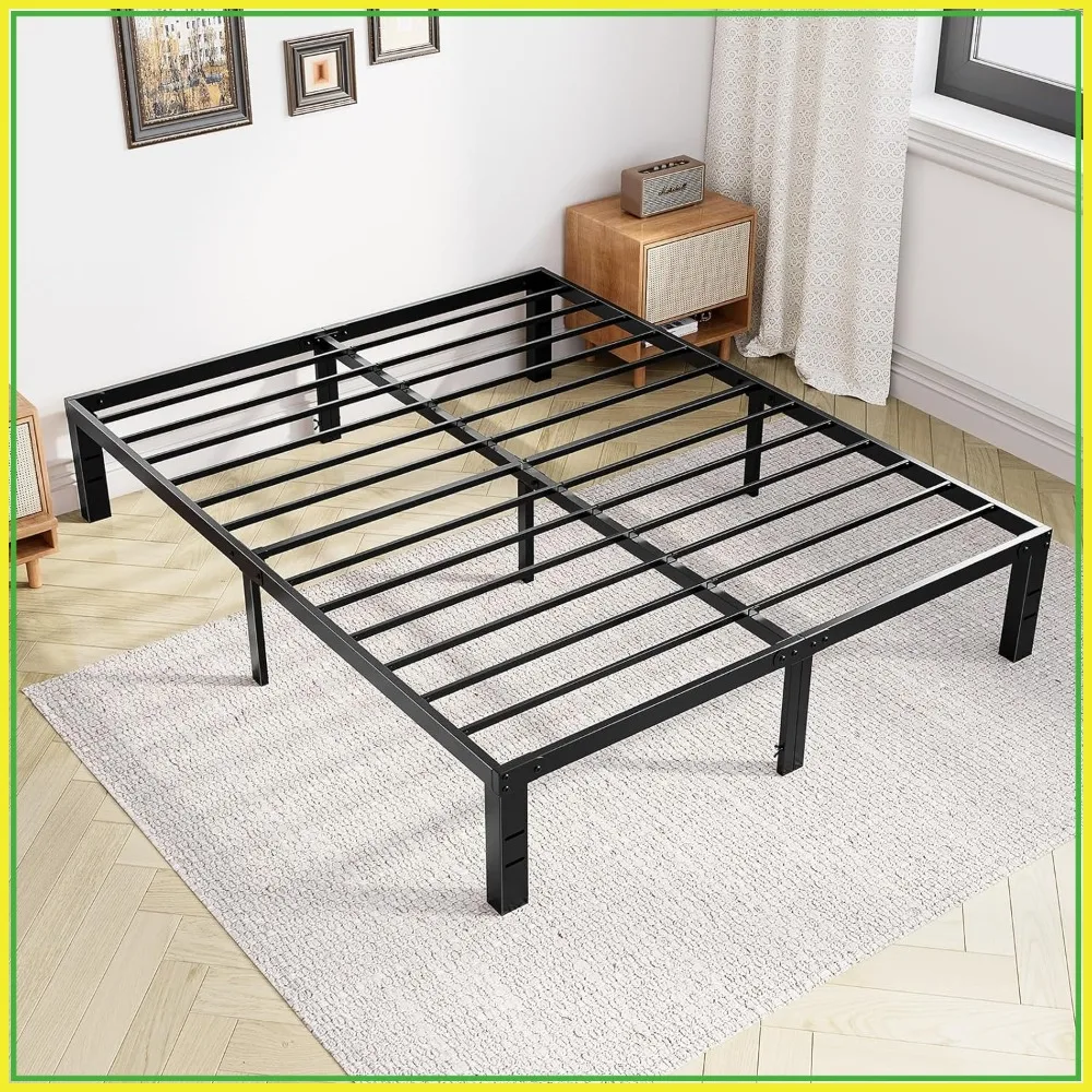 14 Inch Queen Bed Frame, No Box Spring Needed, Storage Space Under Base, Easy Assembly, Black
14 Inch Queen Bed Frame, No Box Spring Needed, Storage Space Under Base, Easy Assembly, Black