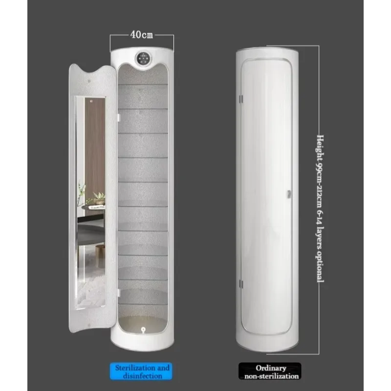 Intelligent Rotating Cylindrical Shoe Cabinet With Sterilization Deodorization Household Large Capacity Shoe Storage Rack Closet