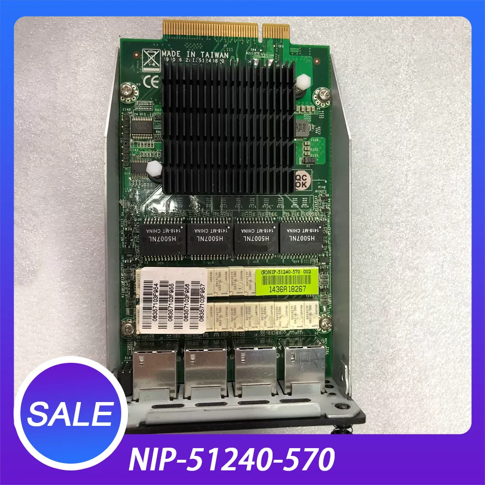 Four-port Gigabit network card board card expansion card NiP-51240-570
Four-port Gigabit network card board card expansion card NiP-51240-570