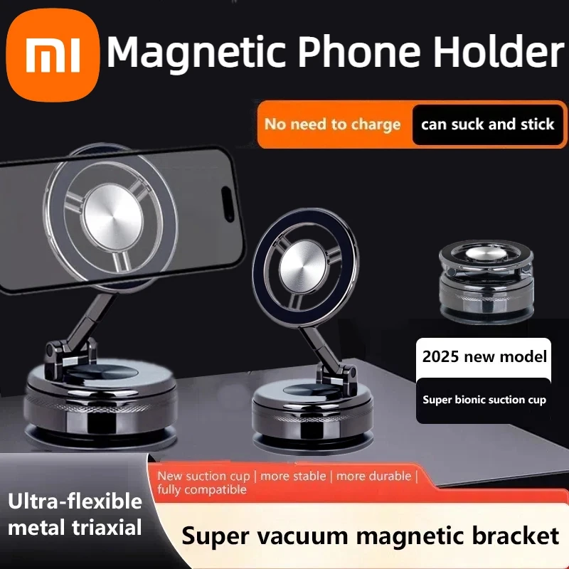 XIAOMI Magnetic Vacuum Adsorption Car Mount Mobile Phone Holder Foldable 360 Degree Rotation Zinc Alloy Suitable For Smartphones
XIAOMI Magnetic Vacuum Adsorption Car Mount Mobile Phone Holder Foldable 360 Degree Rotation Zinc Alloy Suitable For Smartphones