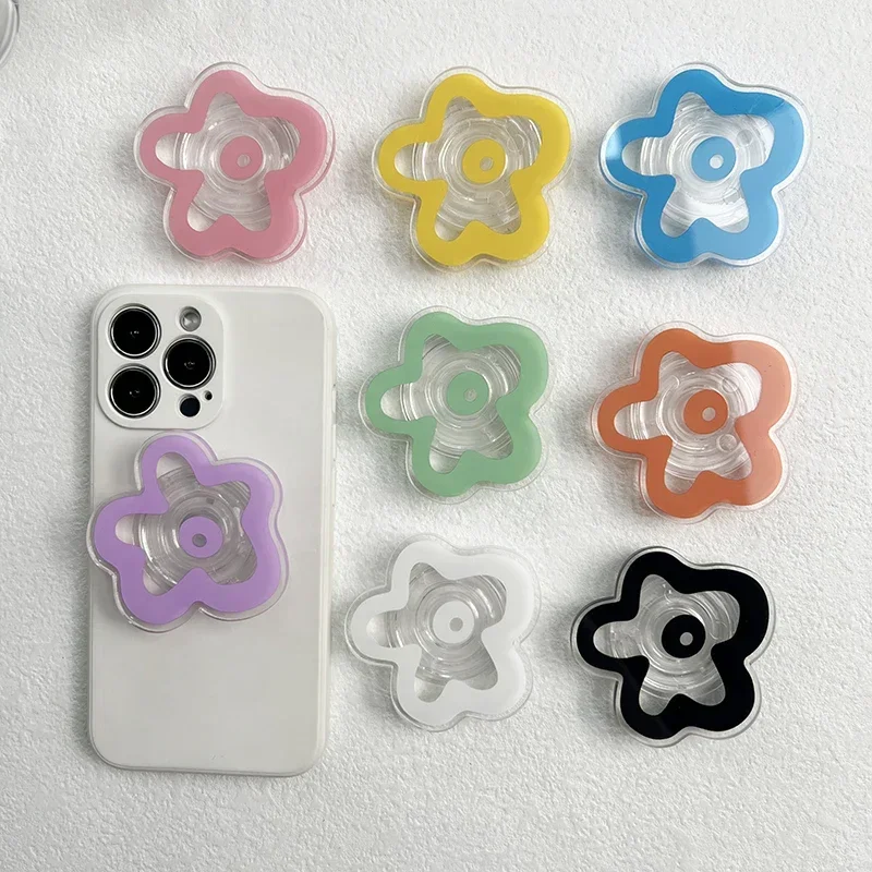 4mm Acrylic Solid Color Transparent Flower Mobile Phone Holder Creative Lazy Desktop Support Back Sticker Mobile Phone Ring
4mm Acrylic Solid Color Transparent Flower Mobile Phone Holder Creative Lazy Desktop Support Back Sticker Mobile Phone Ring