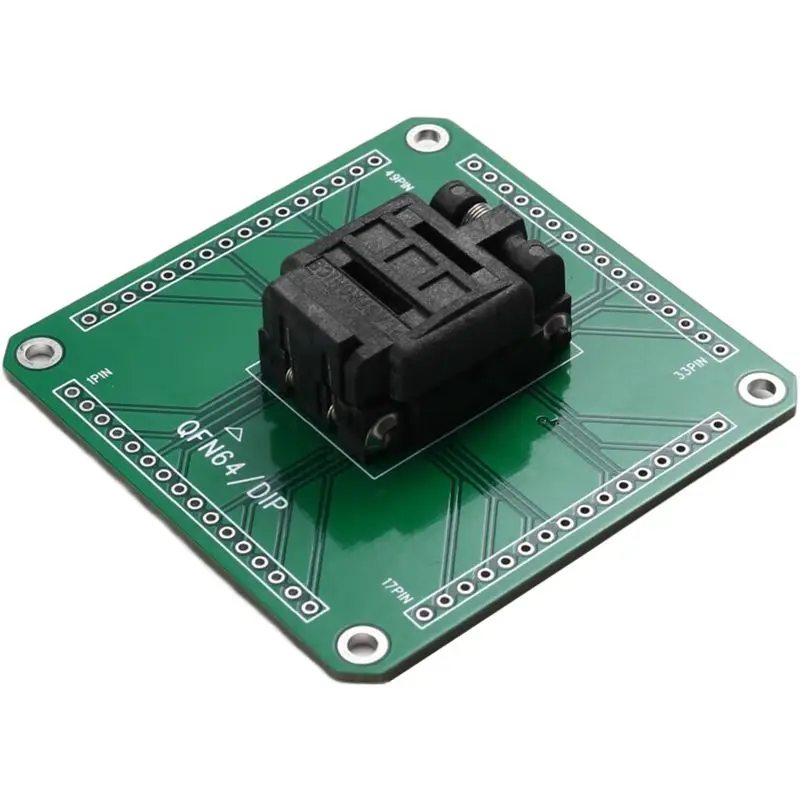 AEE8-64QN50S19090 Plastronics Programming Adaper QFN64 To DIP IC Test And Burn In Socket 0.5Mm Pitch Package Size 9X9mm
AEE8-64QN50S19090 Plastronics Programming Adaper QFN64 To DIP IC Test And Burn In Socket 0.5Mm Pitch Package Size 9X9mm