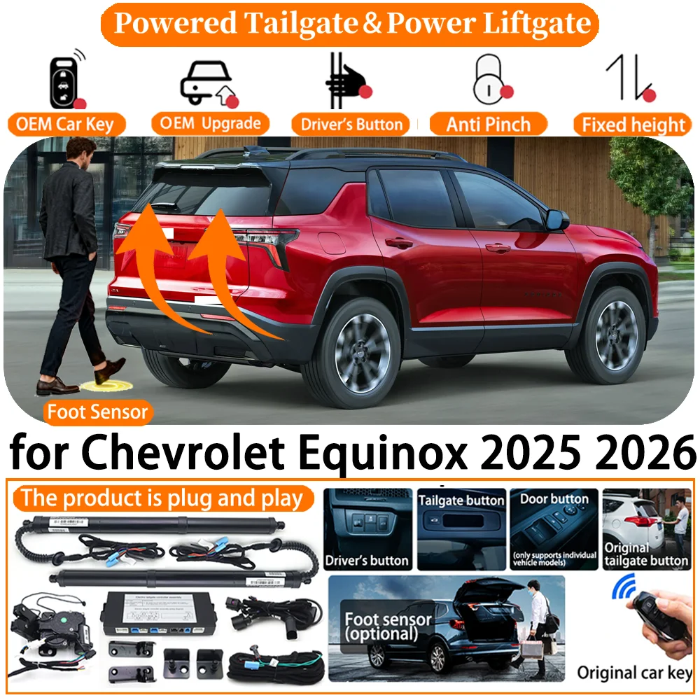 ZhuCamX Car Smart Powered Tailgate system for Chevrolet Equinox 2025 2026 Automatic Electric Power Tailgate Tail Gate Lift kit
ZhuCamX Car Smart Powered Tailgate system for Chevrolet Equinox 2025 2026 Automatic Electric Power Tailgate Tail Gate Lift kit