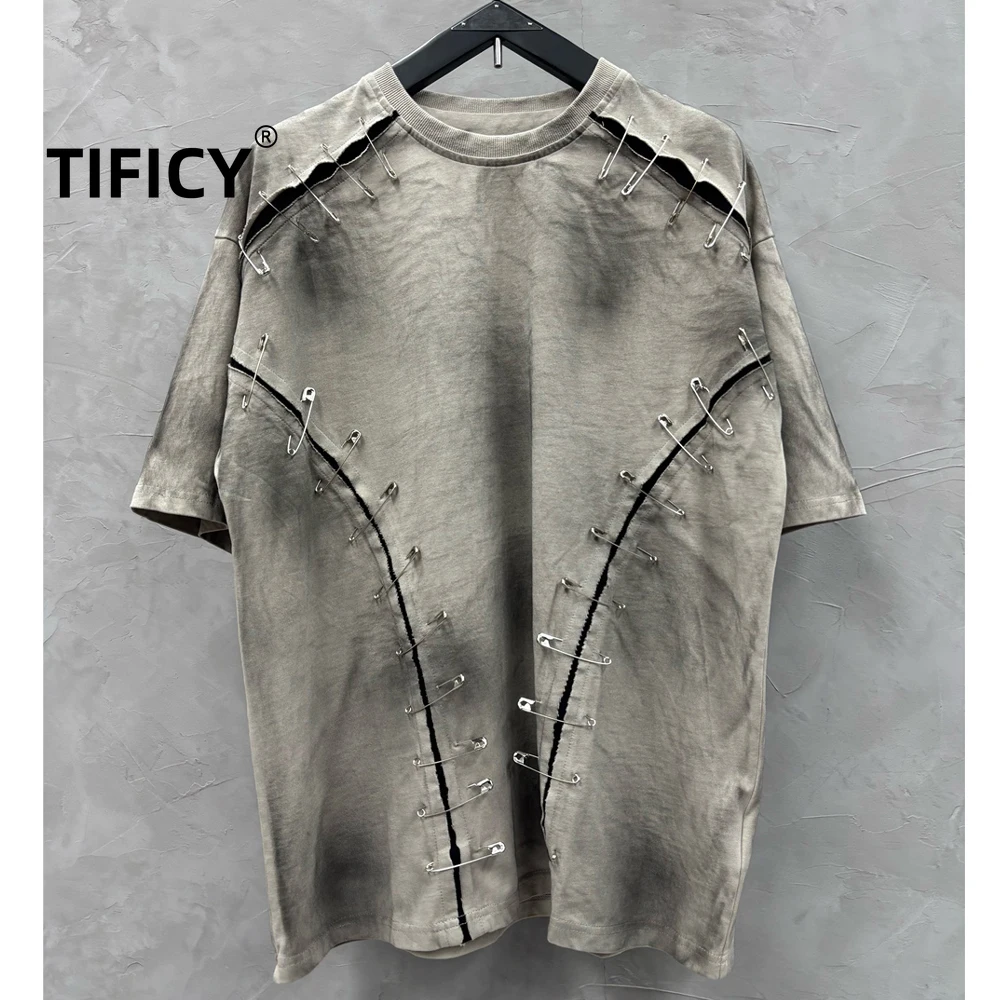 High Street Pioneer Wasteland Style Vintage Splicing Trend Loose Short Sleeved T-shirt Top Men's Casual Shirt Base Tshirt
High Street Pioneer Wasteland Style Vintage Splicing Trend Loose Short Sleeved T-shirt Top Men's Casual Shirt Base Tshirt