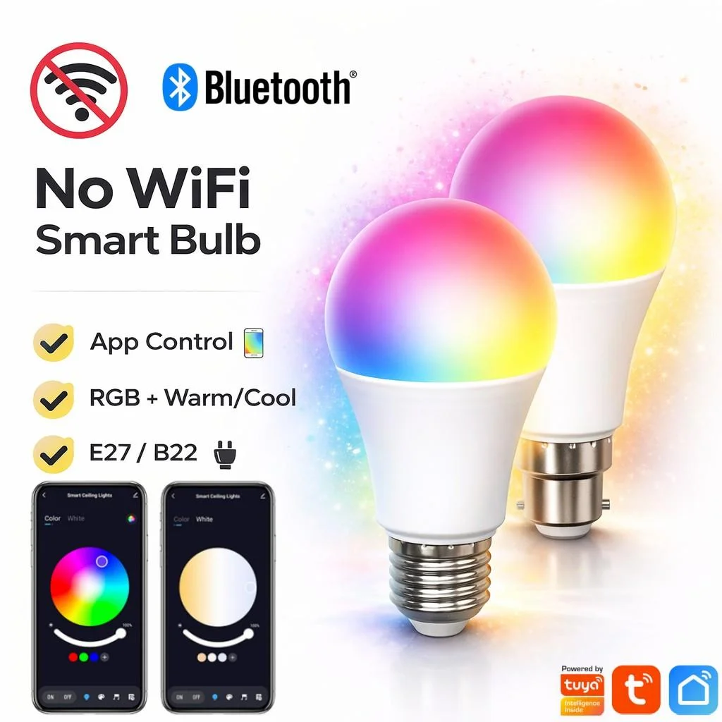 Tuya Bluetooth Smart Bulb Alexa Led Lamp E27 RGB Smart Light Bulbs 110V 220V Smart Lamps For Google Assisatnt Smart
Tuya Bluetooth Smart Bulb Alexa Led Lamp E27 RGB Smart Light Bulbs 110V 220V Smart Lamps For Google Assisatnt Smart