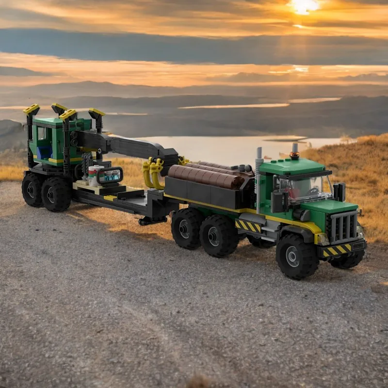 485-Piece Heavy Haul Logging Truck & Loader Model Building Blocks, Ideal for Forest Scene Layouts
485-Piece Heavy Haul Logging Truck & Loader Model Building Blocks, Ideal for Forest Scene Layouts
