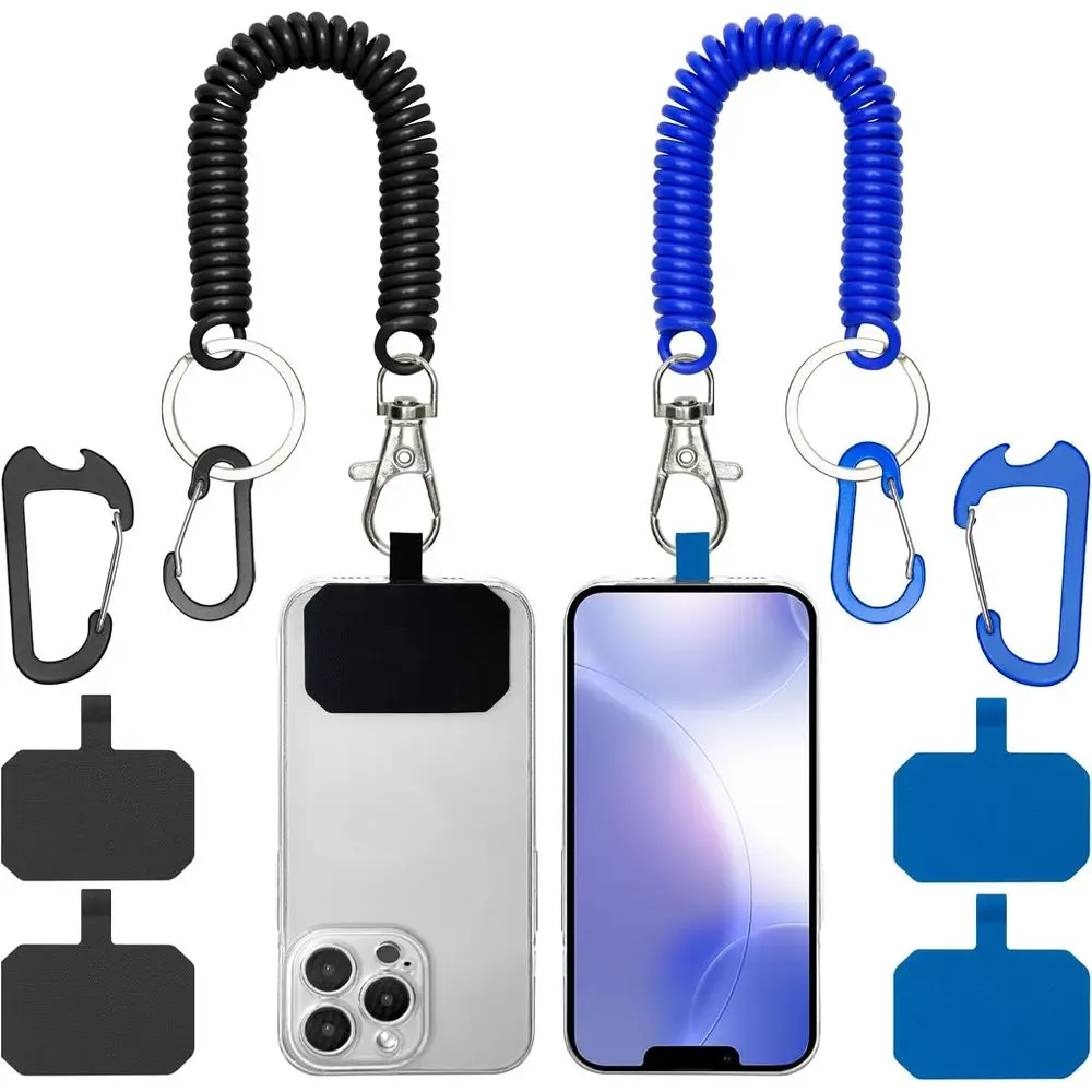 Cell Phone Lanyard - Anti-Theft & Drop Protection, Black & Blue
Cell Phone Lanyard - Anti-Theft & Drop Protection, Black & Blue