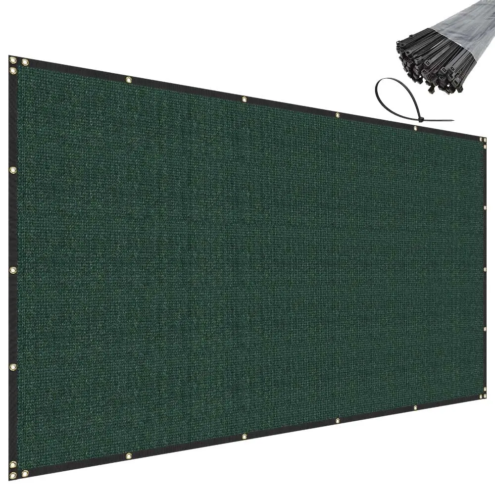 8' x 231' Green Privacy Fence Screen Heavy Duty Windscreen Mesh Fencing Shade Fabric with Brass Grommets for, Customized
8' x 231' Green Privacy Fence Screen Heavy Duty Windscreen Mesh Fencing Shade Fabric with Brass Grommets for, Customized