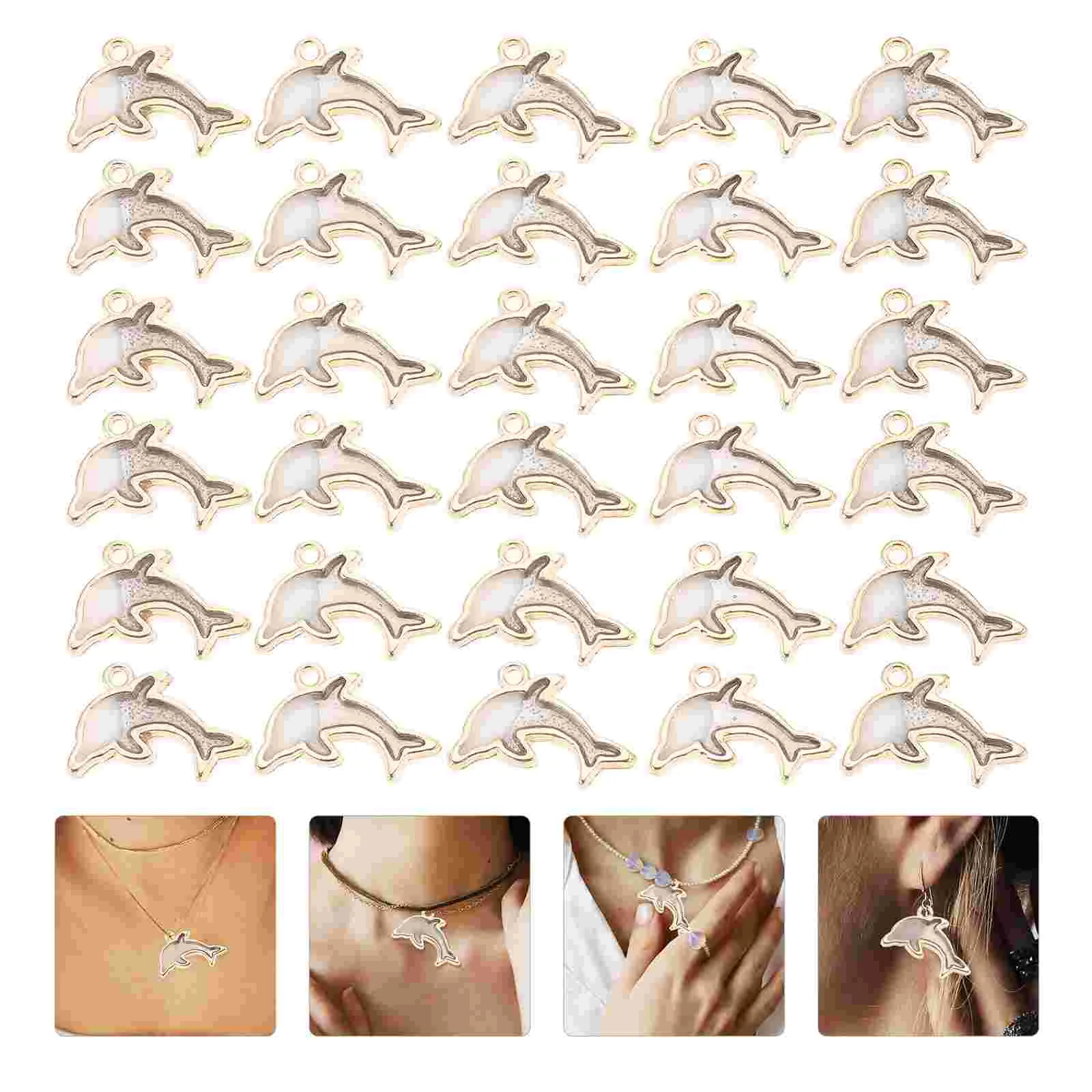 40 Pcs Bracelet Craft Charms Dolphin Pendant Sterling Silver Earrings for Jewelry Making Kit Bracelets
40 Pcs Bracelet Craft Charms Dolphin Pendant Sterling Silver Earrings for Jewelry Making Kit Bracelets