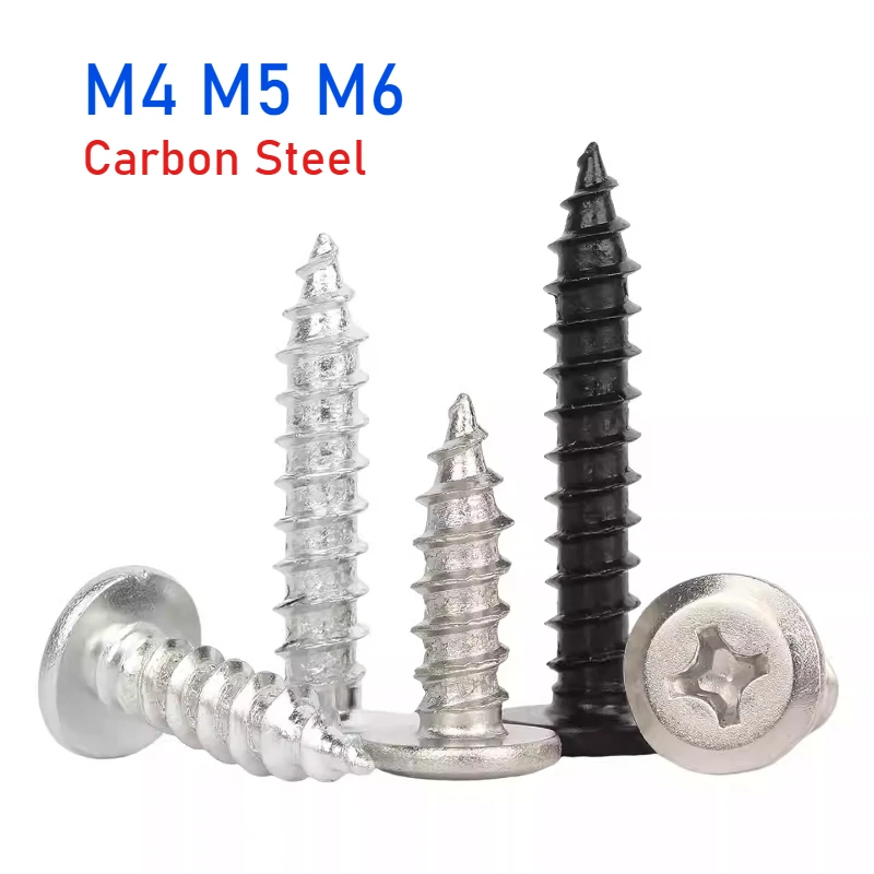M4 M5 M6 Black/Nickel Plated/White Zinc Carbon Steel Cross Socket Large Flat Thin Wafer Head Self Tapping Wood Screws
M4 M5 M6 Black/Nickel Plated/White Zinc Carbon Steel Cross Socket Large Flat Thin Wafer Head Self Tapping Wood Screws