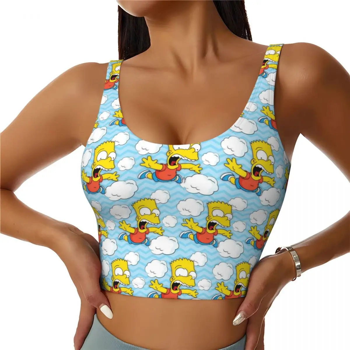 Custom The Simpsons Workout Crop Tank Tops Women Seamless Homer Marge Bart Running Yoga Sports Bras
Custom The Simpsons Workout Crop Tank Tops Women Seamless Homer Marge Bart Running Yoga Sports Bras