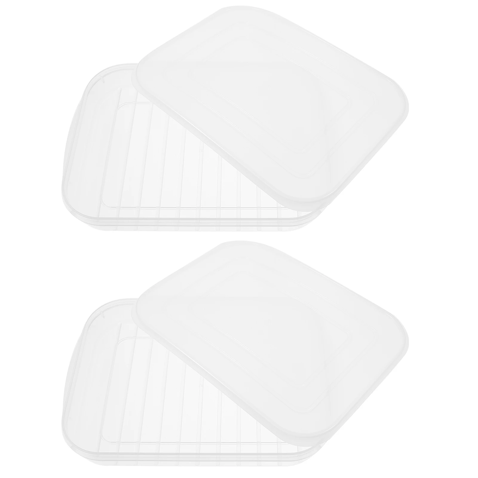 2 Pcs Airtight Food Storage Containers Fresh Refrigerated Box Bacon Keeper Transparent Premium Material Stackable Kitchen Bar
2 Pcs Airtight Food Storage Containers Fresh Refrigerated Box Bacon Keeper Transparent Premium Material Stackable Kitchen Bar