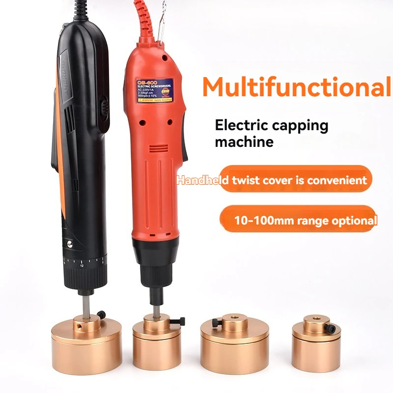 Electric handheld automatic capping machine Glass plastic bottle lock cap sealing machine Bottle cap tightener Capping machine
Electric handheld automatic capping machine Glass plastic bottle lock cap sealing machine Bottle cap tightener Capping machine