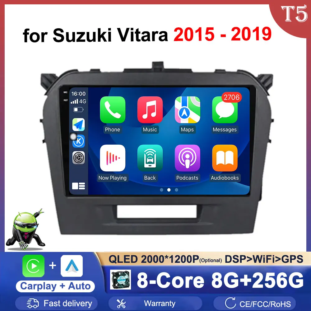 Android OS for Suzuki Vitara 2015 - 2019 Car Radio Multimedia Player 9 inch Navigation GPS Bluetooth 4G Stereo Auto Accessories
Android OS for Suzuki Vitara 2015 - 2019 Car Radio Multimedia Player 9 inch Navigation GPS Bluetooth 4G Stereo Auto Accessories