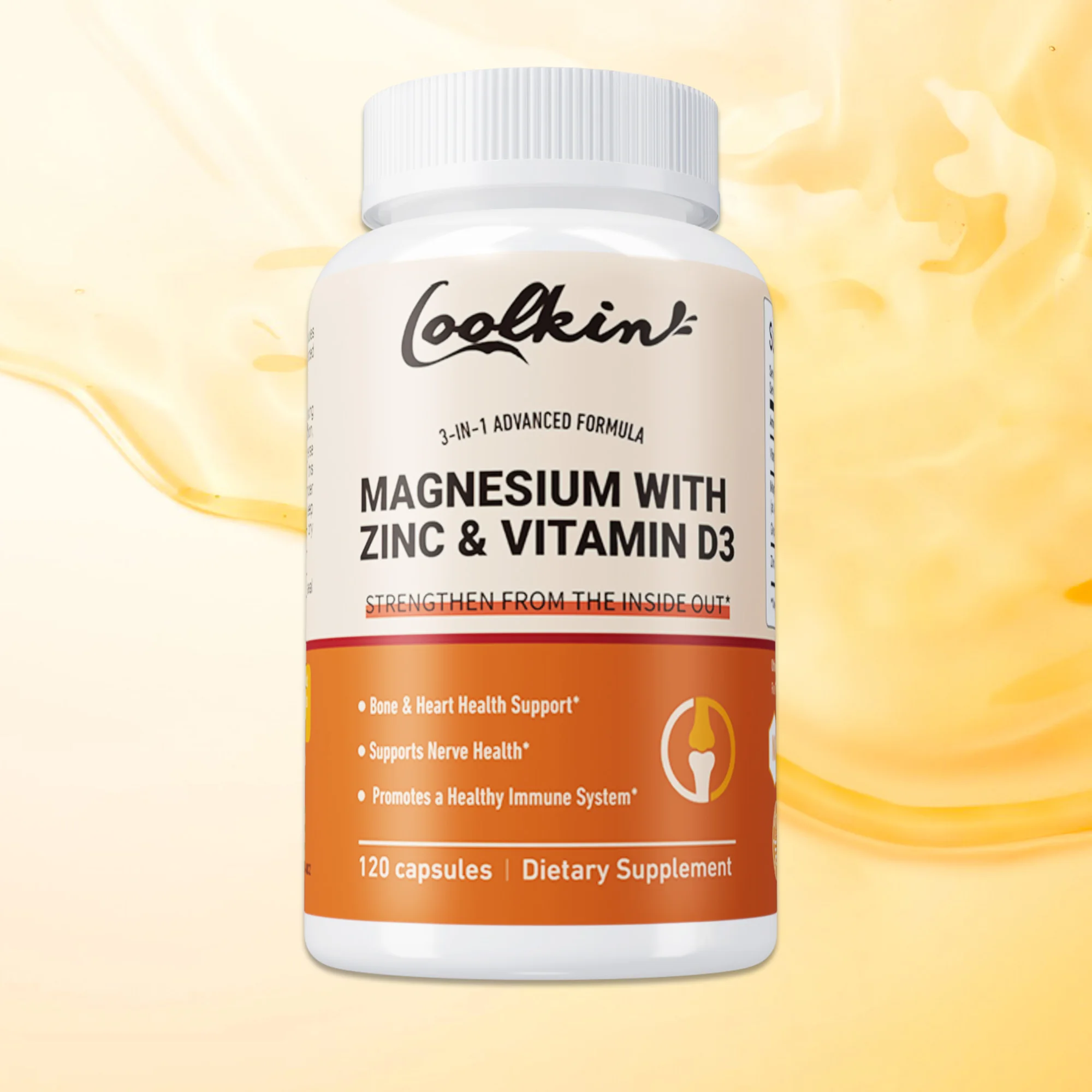 Magnesium with Zinc & Vitamin D3 - for Sleep, Bone, Heart, Immune Support, Relieve Stress and Anxiety - 120 Capsules
Magnesium with Zinc & Vitamin D3 - for Sleep, Bone, Heart, Immune Support, Relieve Stress and Anxiety - 120 Capsules