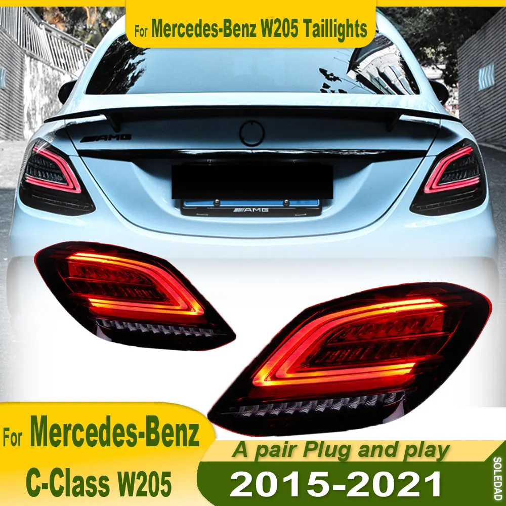 Пара автомобильных фонарей для Benz W205 C Class 2014-2021, светодиодные автоматические задние фонари, обновленный динамический стиль, дизайн, аксессуары для динамических сигнальных ламп
Пара автомобильных фонарей для Benz W205 C Class 2014-2021, светодиодные автоматические задние фонари, обновленный динамический стиль, дизайн, аксессуары для динамических сигнальных ламп