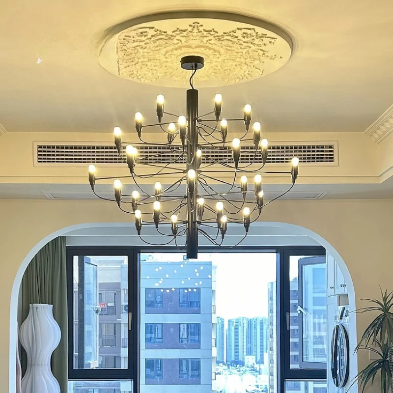 Потолочная люстра в американском стиле ретро, вилла, спиральная лестница, вилла с металлическим блеском, вестибюль отеля, кафе, ресторан, светильник LOFT 
Потолочная люстра в американском стиле ретро, вилла, спиральная лестница, вилла с металлическим блеском, вестибюль отеля, кафе, ресторан, светильник LOFT