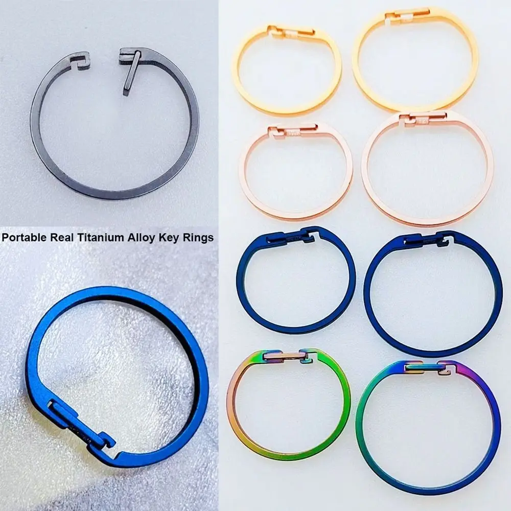 Super Lightweight Real Titanium Alloy Keychains Male Creativity Gift Portable Man Car Key Rings Buckle Pendant EDC Tool
Super Lightweight Real Titanium Alloy Keychains Male Creativity Gift Portable Man Car Key Rings Buckle Pendant EDC Tool