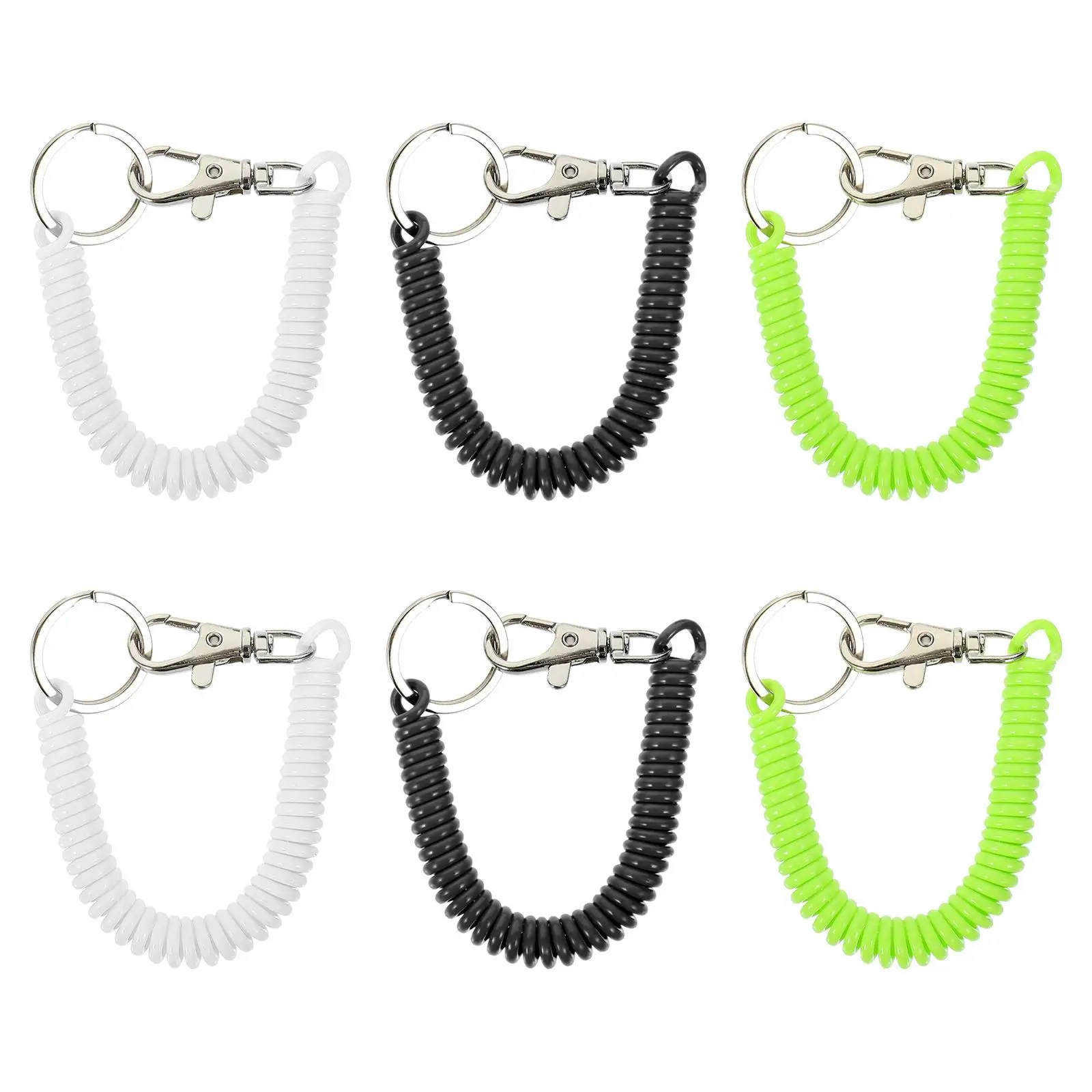 6 Pcs Bracelet Keychain Keys Elastic Ring Spring Coil Ropes Aluminum Alloy Retractable Men and Women
6 Pcs Bracelet Keychain Keys Elastic Ring Spring Coil Ropes Aluminum Alloy Retractable Men and Women
