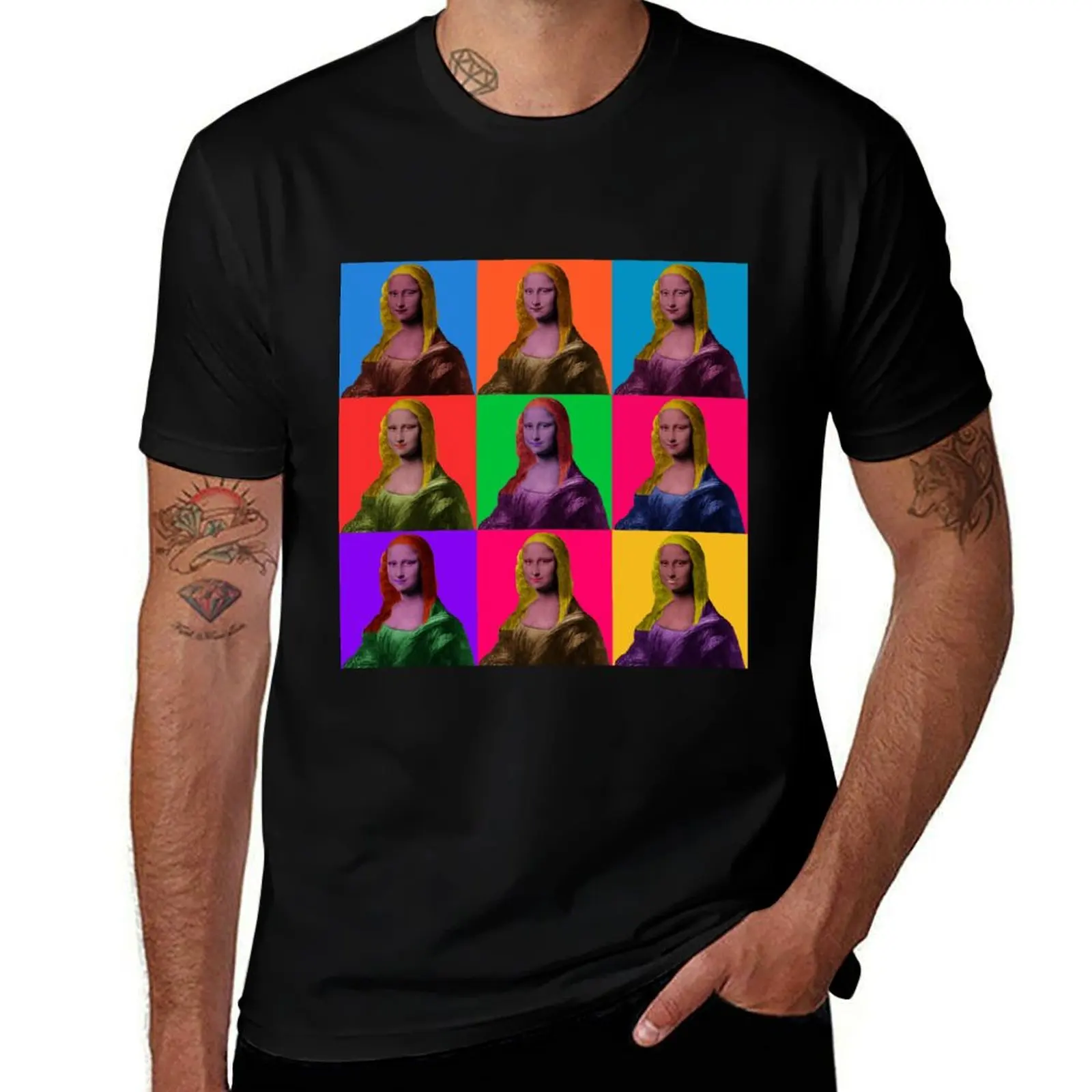 Mona Lisa version Andy Warhol T-Shirt man t shirt cotton high quality man t shirts cotton T-Shirt
Mona Lisa version Andy Warhol T-Shirt man t shirt cotton high quality man t shirts cotton T-Shirt