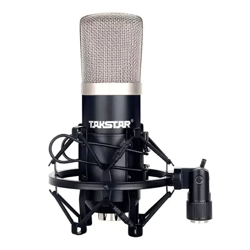 Podcast Black Condenser Microphone Computer Recording Professional Condenser Mic for Studio Recording
Podcast Black Condenser Microphone Computer Recording Professional Condenser Mic for Studio Recording